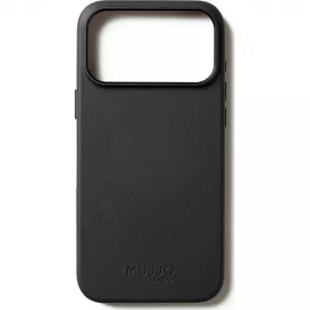 Mujjo Full Leather Case θήκη για iPhone 17 Pro Max μαύρο