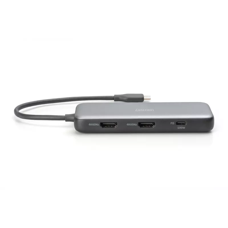 Σταθμός σύνδεσης USB-C Digitus DA-70915 8 θέσεων 100W Power Delivery