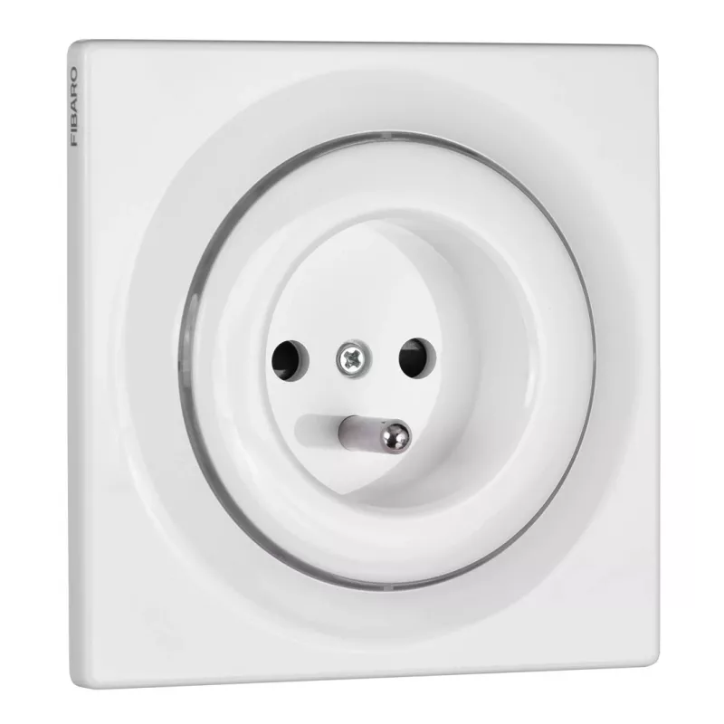 Fibaro Πρίζα Walli Outlet N Τύπου E ανθρακί FGWSONE-011-8