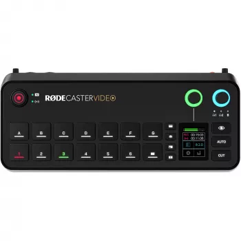 Rode RØDECaster Video Κονσόλα παραγωγής βίντεο και ήχου, έως 6 πηγές βίντεο, δύο προενισχυτές, δύο εσωτερικοί ασύρματοι δέκτες