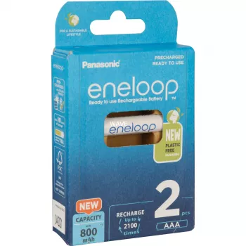 Επαναφορτιζόμενες μπαταρίες PANASONIC ENELOOP AAA 800 mAh 2 τεμ. (BK-4MCDE/2CP)