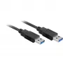 Wentronic Goobay Καλώδιο USB 3.0 SuperSpeed, Μαύρο, 3 m - Βύσμα USB 3.0 (Type A) > Βύσμα USB 3.0 (Type A) (93929)