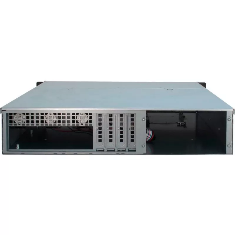 Θήκη Server Inter-Tech 2U 2404L Rack Μαύρο, Γκρι