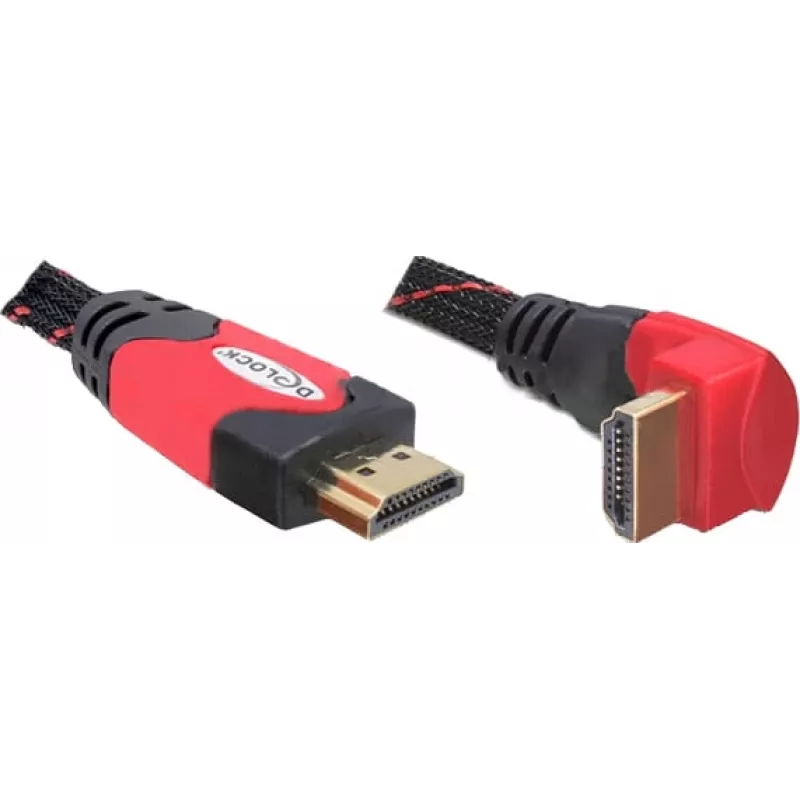 Καλώδιο HDMI DeLOCK 82688 5 m Μαύρο Κόκκινο
