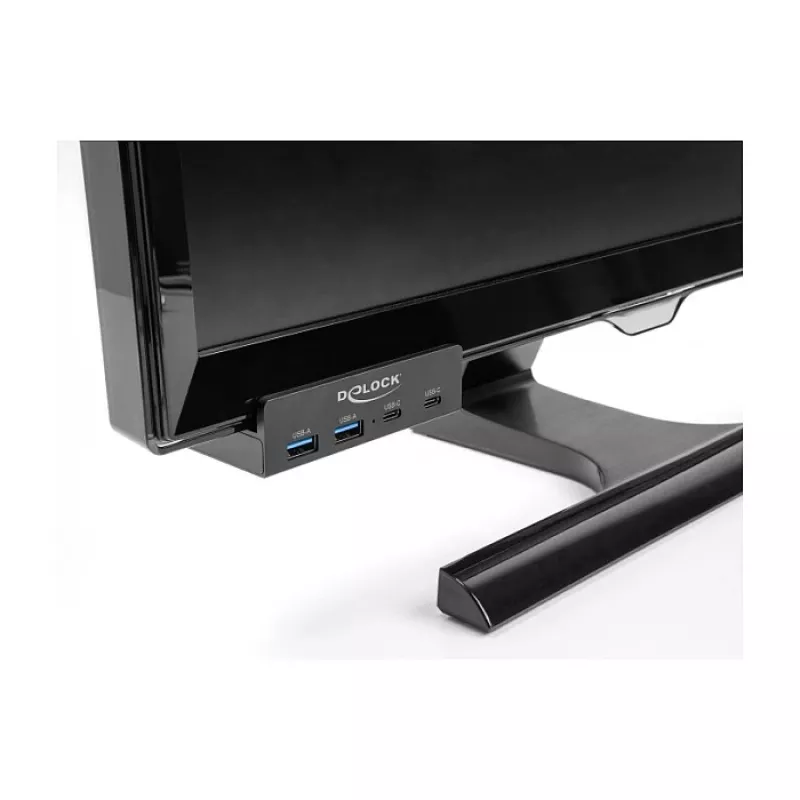 Hub DeLOCK 64262 USB 2.0 Type-A 5000 Mbit/s μαύρο