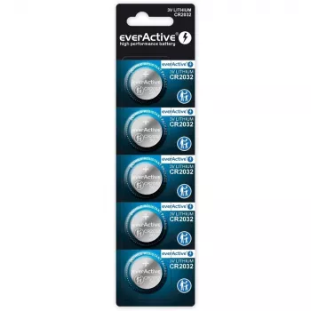 Μπαταρίες λιθίου everActive CR2032 - blister 5 τεμ.