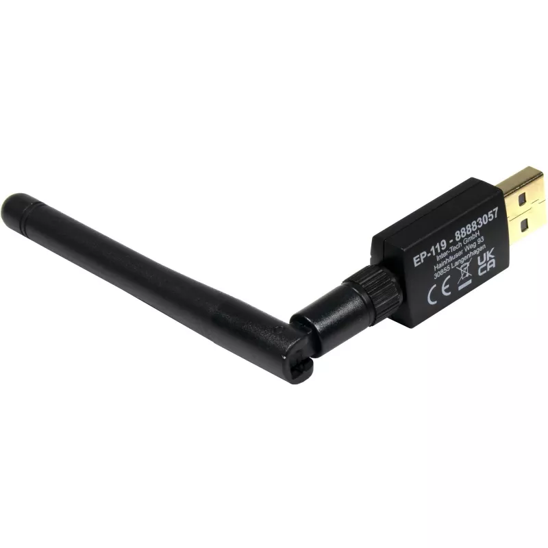 Προσαρμογέας USB-WLAN/Bluetooth INTER-TECH EP-119, Wi-Fi 5 (802.11ac) Dualband 600 Mbit/s