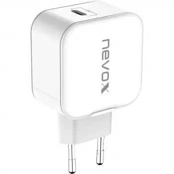 nevox 20W USB-C PD φορτιστής λευκό τροφοδοτικό