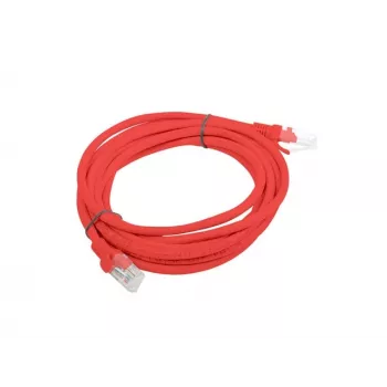 PATCHCORD Cat.6 UTP 3M κόκκινο FLUKE BESTANDEN LANBERG 10ER-PACK