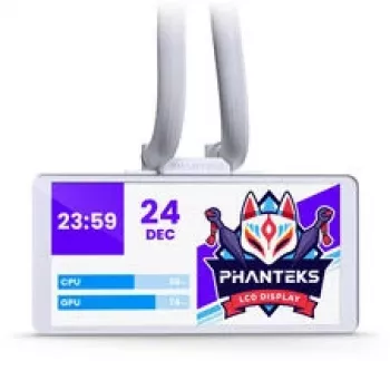 Υδρόψυξη AiO Phanteks Glacier One 360M25 LCD, οθόνη 6 inch - 360 mm, λευκό