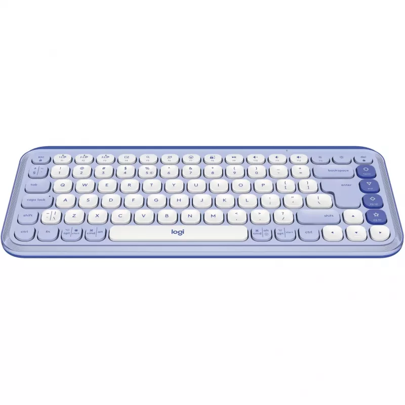 Logitech Πληκτρολόγιο Logitech POP ICON KEYS OFF White Lilac US