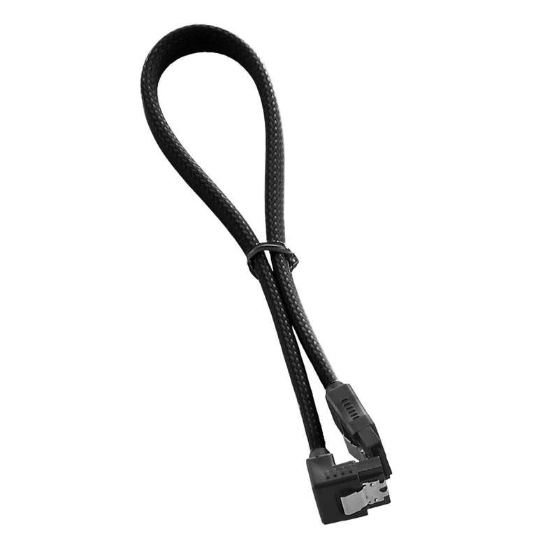 CableMod ModMesh Καλώδιο SATA-3 με ορθογώνιο σύνδεσμο 30 cm - Μαύρο