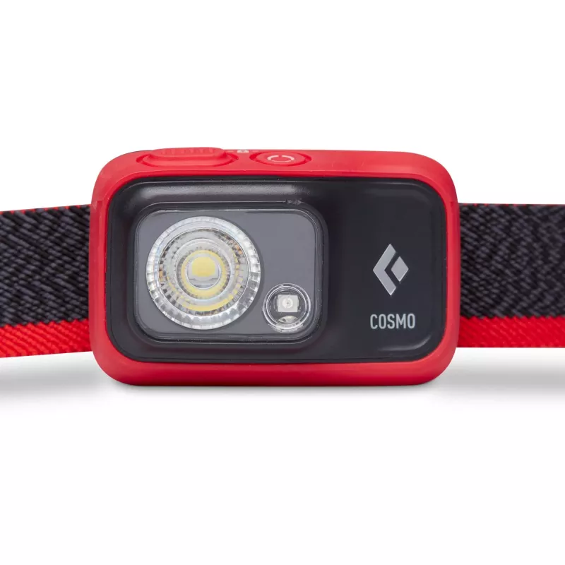 Black Diamond Cosmo 350 μαύρο, κόκκινο φακός κεφαλής