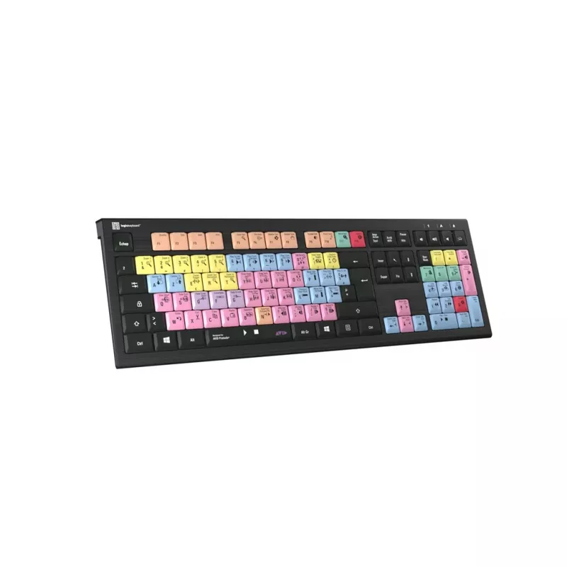 Logickeyboard ASTRA 2 USB AZERTY αγγλικό μαύρο πληκτρολόγιο full-size
