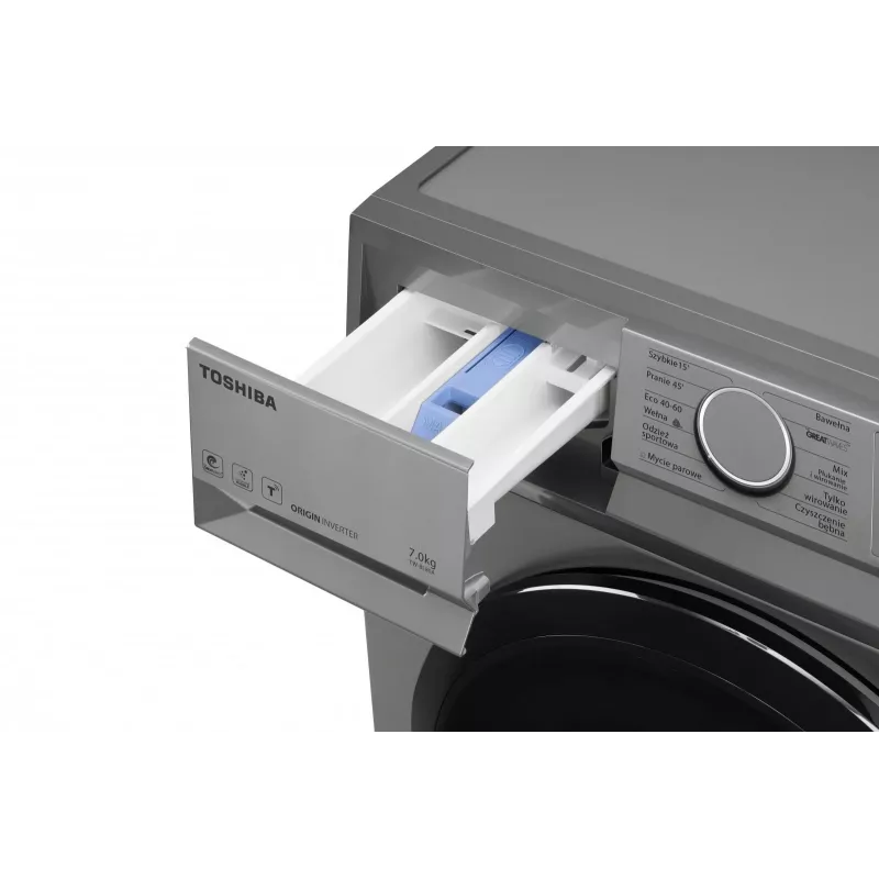 Λεπτό πλυντήριο ρούχων Toshiba TW-BL80A2PL(SS), 8 kg