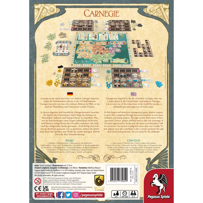 Pegasus Spiele Carnegie Επιτραπέζιο παιχνίδι οικονομίας