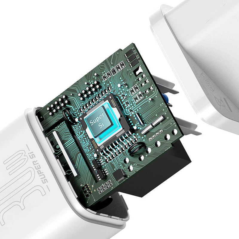 Baseus CCSUP-J02 φορητή συσκευή φορτιστής universal λευκό AC ταχεία φόρτιση