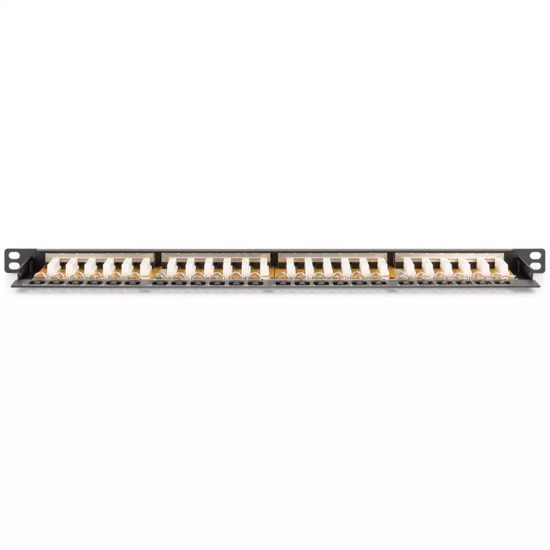 Patch Panel Digitus CAT 6 Class E High Density Θωρακισμένο Μαύρο