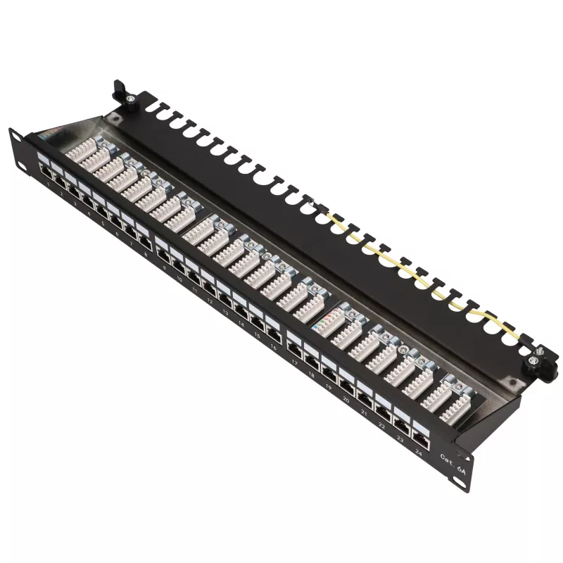 Patch panel - Extralink CAT6A STP, 24 θύρες