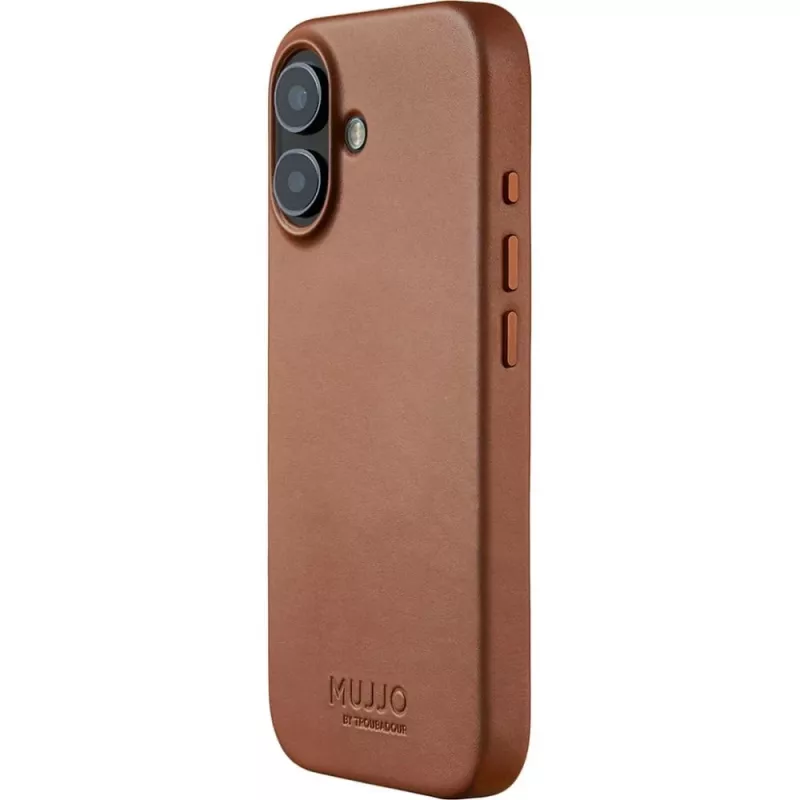 Mujjo Full Leather Case MagSafe θήκη για iPhone 17 καφέ