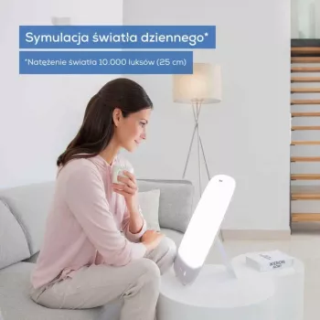 Beurer TL 85 λάμπα ημερήσιου φωτός, 14000 lux, LED, χωρίς τρεμόπαιγμα, χωρίς UV, χρονοδιακόπτης, λευκή