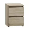 Κομοδίνο top e shop M2 SONOMA — κομοδίνο 2 συρταριών, δρυς, 300×300×400 mm