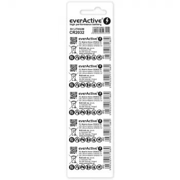 Μπαταρίες λιθίου everActive CR2032 - blister 5 τεμ.