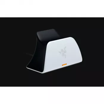 Σταθμός φόρτισης Razer RC21-01900100-R3U1 για χειριστήριο PlayStation 5 — λευκό, φορτίζει ένα χειριστήριο, περιλαμβάνει καλώδιο USB-C σε USB-A