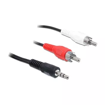 Καλώδιο ήχου DeLOCK 84942 3m 3,5mm jack σε 2x RCA Μαύρο Κόκκινο Λευκό