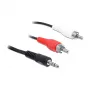 Καλώδιο ήχου DeLOCK 84942 3m 3,5mm jack σε 2x RCA Μαύρο Κόκκινο Λευκό
