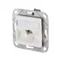 METZ CONNECT BTR E-DAT Modul 8(8) UPk - Πρίζα σύνδεσης, χωνευτή - RJ-45 - Λευκό, RAL 9010 (1309111102-E)