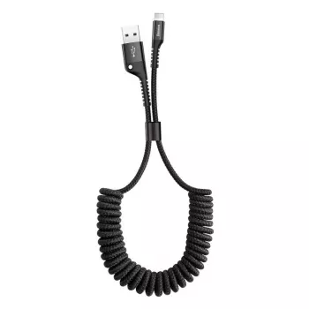 Baseus Σπιράλ καλώδιο Lightning 1m 2A (μαύρο)