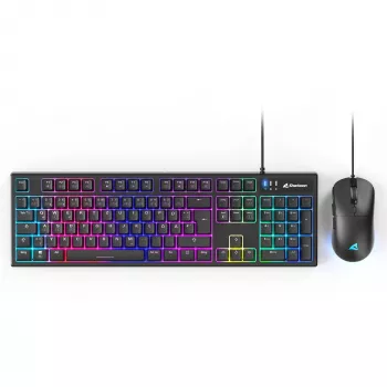Σετ gaming πληκτρολογίου και ποντικιού Sharkoon SKILLER SGB15 Combo DE με γερμανικό layout
