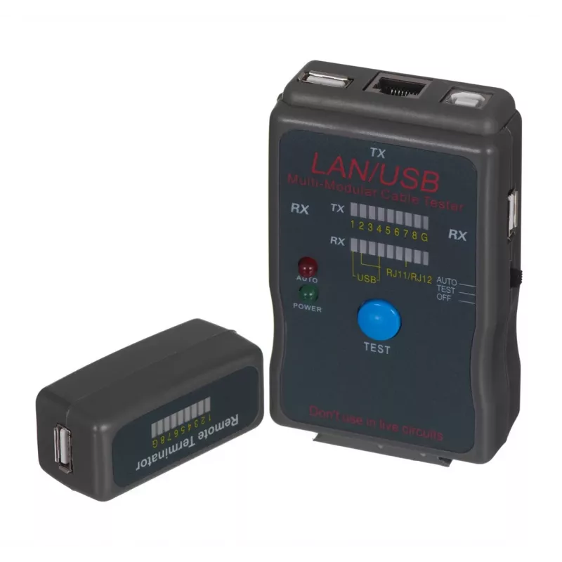 Cablexpert NCT-2 tester καλωδίων δικτύου μαύρο