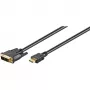 Wentronic Goobay Καλώδιο HDMI™ / DVI-D, Μαύρο, 3 m - 19pol. HDMI™ αρσενικό>DVI-D (18+1) αρσενικό (51581)