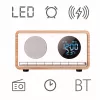 Ρολόι-ξυπνητήρι MANTA RDI912W Rimini, Bluetooth και ασύρματη φόρτιση, λευκό