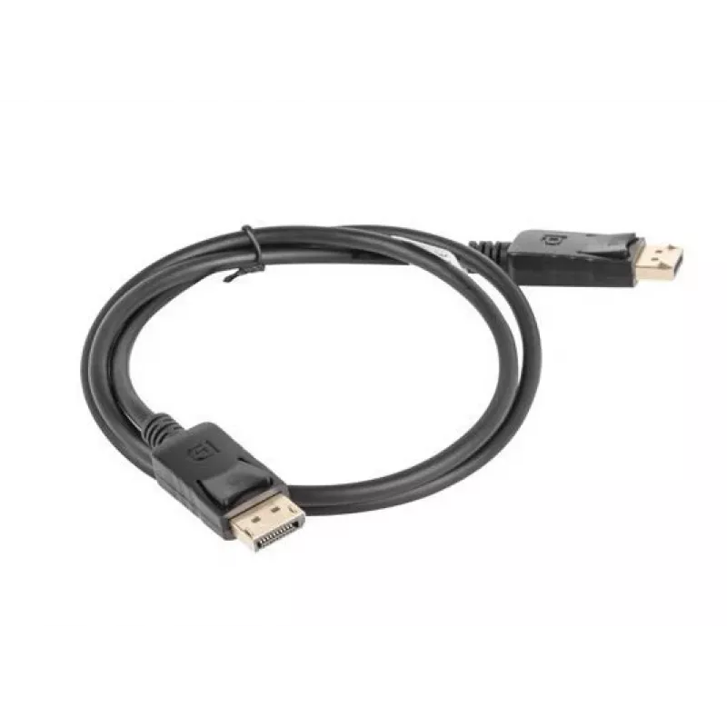 Lanberg Καλώδιο DisplayPort 19 Pin V1.2 4K, 1M | CA-DPDP-10CC-0010-BK | DisplayPort σε DisplayPort