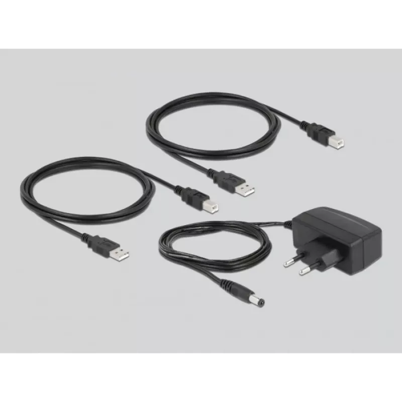 DeLOCK 11494 Διακόπτης δεδομένων υπολογιστή Μαύρο USB Type-A Type-B 0,48 Gbit/s