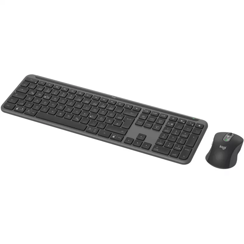 Logitech 920-012483 πληκτρολόγιο ποντίκι included Office RF Wireless + Bluetooth QWERTZ German Graphite