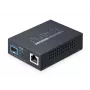 Μετατροπέας μέσων PLANET 10GBASE-T σε 10GBASE-X SFP+ Θύρα χαλκού Μαύρο