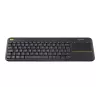 Logitech Wireless Touch Keyboard K400 Plus - Πληκτρολόγιο - με Touchpad - ασύρματο - 2.4 GHz - Βέλγιο - Μαύρο