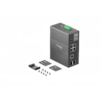 TP-Link IES206GPP Διακόπτης δικτύου Managed Gigabit Ethernet (10/100/1000) Power over Ethernet (PoE) Μαύρο