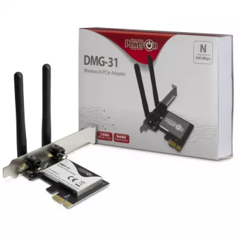 Inter-Tech DMG-31 - Ενσωματωμένο - Ασύρματο - PCI Express - Wi-Fi - Wi-Fi 4 (802.11n) - 300 Mbit/s (88888147)