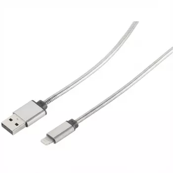 ROLINE - Καλώδιο φόρτισης/δεδομένων για iPad/iPhone/iPod - Lightning / USB - USB Type-A, 4-πολικό (αρσενικό) - Lightning (αρσενικό) - 1,8 m - θωρακισμένο - (USB/USB 2.0) - Λευκό (11.02.8322)