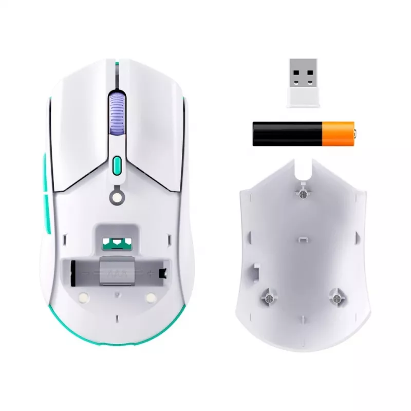 HyperX Pulsefire Haste 2 Core Wls - Gaming ποντίκι (Wht/Grn/Pur)