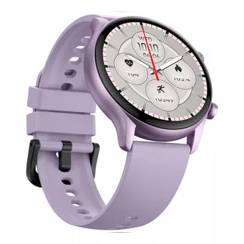 Smartwatch Zeblaze Btalk 3 Plus – 1,39 ίντσες (3,53 cm) IPS 360×360 px, οθόνη αφής, λουρί σιλικόνης, μωβ