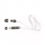 Sbox 2IN1W USB->Micro USB+IPH.5 M/M 1M λευκό