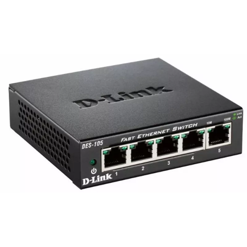 D-Link DES-105 Unmanaged L2 Μαύρο