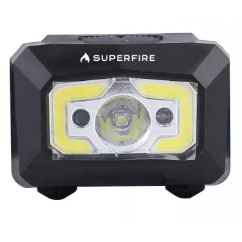 Φακός κεφαλής Superfire X30, 340 lm, USB, 5 λειτουργίες, 130 m