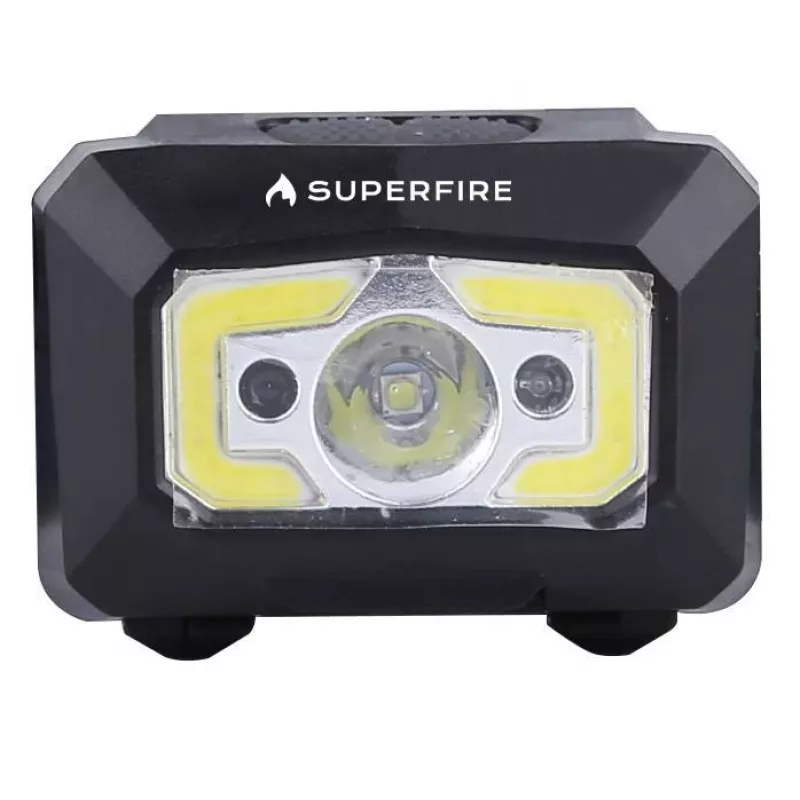 Φακός κεφαλής Superfire X30, 340 lm, USB, 5 λειτουργίες, 130 m